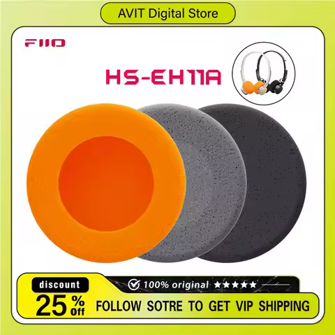 FIIO HS-EH11A Replacement Foam Earmuffs for FIIO EH11 Headphones 3 Pairs/6 Pairs