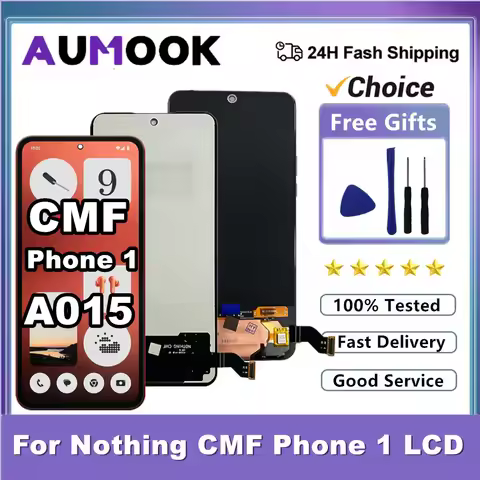 6.67" AMOLED For Nothing CMF Phone 1 LCD A015 Display Touch Screen Digitizer Assembly For Nothing CM