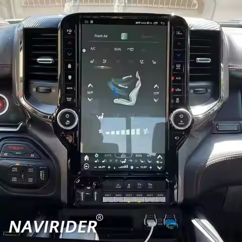 For Dodge Ram 1500 2500 3500 2019 2020 2021 2022 2023 Car Radio Multimedia Player Android 1Din Bluet