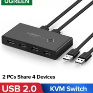 Most Liked.. Ugreen Usb SWITCH Selector 4usb Share 4port Hub for 2pc 2pc Laptop KVM SWITCH CFL
