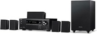 Onkyo HT-S3910 Home Audio Theater Receiver and Speaker Package, Front/Center Speaker, 4 Surround Speakers, Subwoofer and Receiver, 4K Ultra HD (2019 Model)