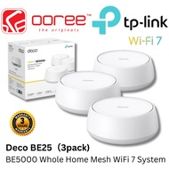 TP-LINK DECO BE25 1 PACK / 2 PACK / 3 PACK BE5000 WHOLE HOME MESH WIFI 7 SYSTEM WITH SEAMLESS AI ROA