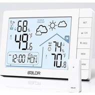 BALDR Digital Wireless Weather Station with Backlight / Temperature and Humidity / Alarm Clock (E056