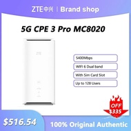 ZTE 5G CPE 3 Pro MC8020 5G Modem CPE WIFI 6 Dual Band 5400Mbps Wireless Routers With Sim Card Slot 5