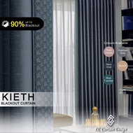 [ LC Curtain Design ] Kieth Blackout Curtain / Langsir Blackout/ Langsir Tingkap/Sliding Door [Up To