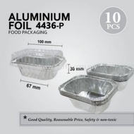 10PCS 4436-P ALUMINIUM FOIL TRAY