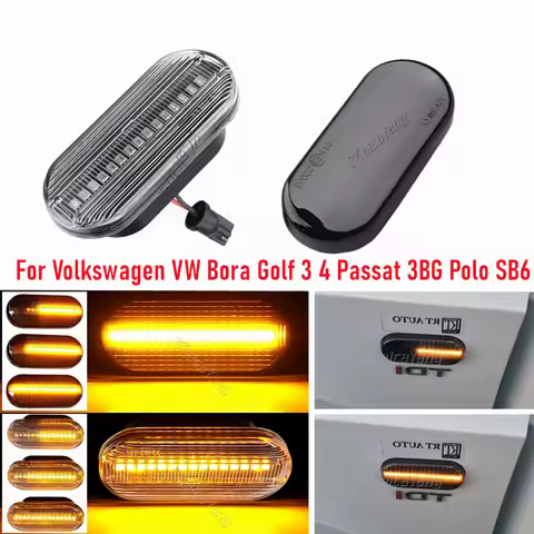 Dynamic LED Side Marker Signal Light Indicator Lamp For SEAT Leon 1P Ibiza Mk3 6L Mk4 6J Toledo Exeo