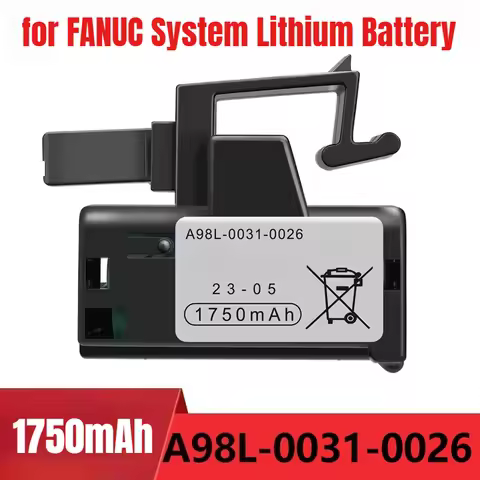 3V 1750mAh for FANUC System Lithium Battery A98L-0031-0026