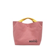 Muji Japanese Style Lunch Box Bag Simple Canvas Tote Bag For Office Workers Womens Hand Carrying Lun