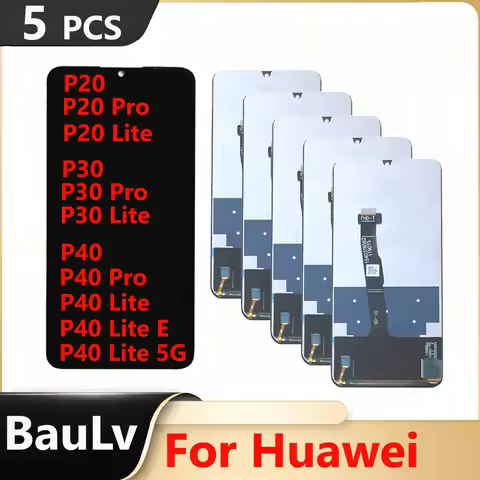 Wholesale 5 Pieces/Lot For Huawei P20 Pro Lite LCD Display P30 Pro Lite Nova 4E 6 SE Touch Screen As