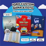 Alfareza - Iqro Book Custom Name & Photo Hardcover Softcover Full Color BW / Equipped with QRCode / 
