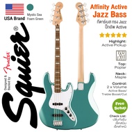 *USA Brand* Squier® Affinity Active Jazz Bass กีตาร์เบส 4 สาย ทรง Jazz 20 เฟรต แบบ Active (ใส่ถ่าน)