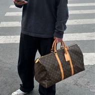 LV 路易威登 原花 Monogram Keepall 55 旅行袋 手提旅行包 金釦 M41424