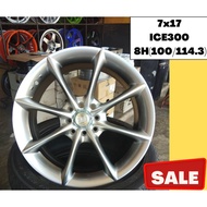 Sport Rim Car 7x17 ICE300 8H(100/114.3) ET40 Wheel 1set Silver