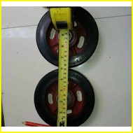 ⊙ ◸ ✧ Rubber Wheel Gulong for push cart Pushcart Kartilya Heavy Duty 6"