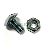 Bolt & Nut 1/4” x 1/2"  (10sets/packet) TRUNKING USE BOLT AND NUT SCREW GI TRUNKING METAL