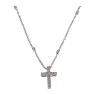 Necklace K18 white gold Women