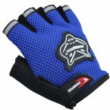 Open Finger Sports Gloves - KNT, Cycling, Traveling, GYM Anti-Slip, Breathable LEPIN (Blue)