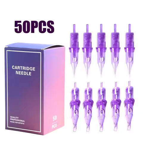 50/100PCS Professional #10 Standard Tattoo Needles Cartridge 3RL 7RL 7RS 5RM 7RM 9RM 9M1 Disposable 