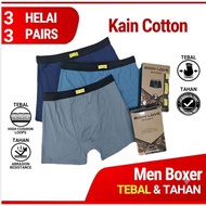 BODY LOVE MEN BOXER SUPREME UNDERWEAR AW1/SELUAR DALAM BOXER LELAKI 3PCS IN 1