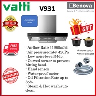 10.10 Sale (Ready Stock ) Vatti High Suction Power (1860m3/h)- Auto steam clean Hood V931 suitable f
