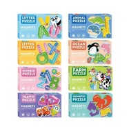 {MY} Magnetic Puzzle ABC 123 Animal Puzzle Magnet Children ABC 123 Children's Toys Magnetic Puzzle A