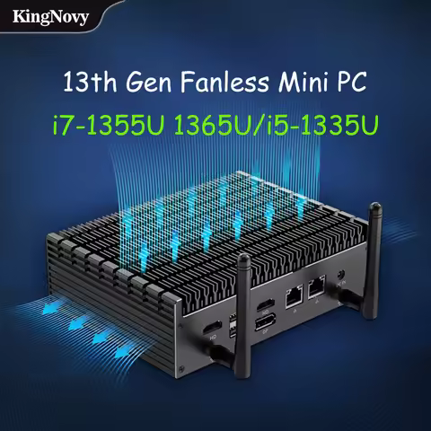 13th Gen Intel Mini PC, Core i7 1355U / i5 1335U, Fanless Mini Computer, Windows 11 Pro, Thunderbolt