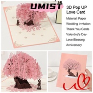 UMISTYDREAMC9 Pop UP Love Card Love Blessing  for Wife and Girlfriend Gift Anniversary Greeting Card