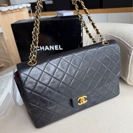 Chanel vintage 羊皮黑金CF