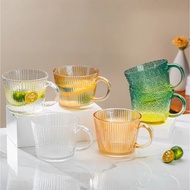 CTTQ86 cute decorative vintage patterned glass cup 400ml