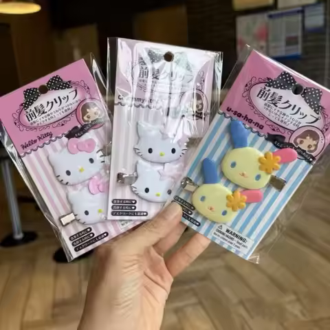 Pop Sanrio Charmmy Kitty Hair Clips Cartoon Decor Barrette Clip Fashion Girls Seamless Bangs Clip Cu