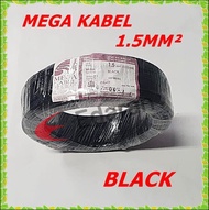 1.5MM² MEGA Kabel Insulated PVC 100% Pure Copper Cable (SIRIM APPROVE)