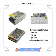 power supply trafo 12v 3a  Adaptor trafo 5a 12volt 10a 10amper murni bagus