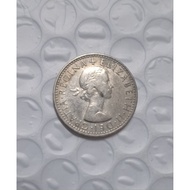 Old coin syiling Elizabeth Regina 1965