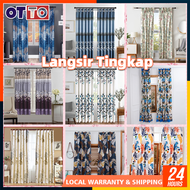 Langsir Sliding Door / Langsir Tingkap Murah Cangkuk / Langsir Tingkap Murah, Hook & Rod Modern, Cur