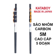 sào nhôm carbon 5m với 5 phân đoạn cao cấp của kataboy made in japan chuyên dụng làm vườn sản phẩm k