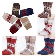 IMEXA - READY STOCK 5 IN 1 SNOWFLAKE DEER SOCKS