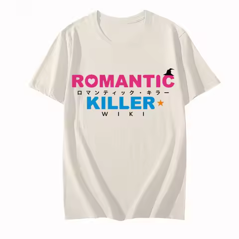 Romantic Killer logo New Style Game 2025 Summer O-Neck CottonMerch Printed Tops Manga Camisetas Fema
