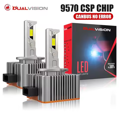 Dualvision D1S D3S D2S D4S D5S D8S LED Headlights CANBUS 30000LM 300W D2R D3R D4R Led Two-sided CSP 