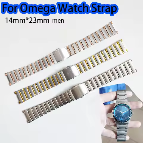 Substitute Omega Constellation Strap Eggplant Stainless Steel Constellation Series Silver Gold Buckl