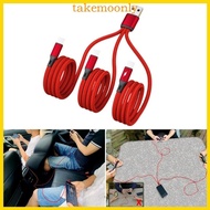 TAK 3-in-1 Nylon Braided Laptop Charger Wire USB to 3x Type-C Charger Cable Wire