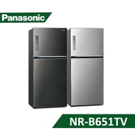 【結帳再x折】【含標準安裝】【Panasonic 國際】無邊框鋼板系列 650L 雙門變頻冰箱 K晶漾黑 NR-B651TV (W3K1)