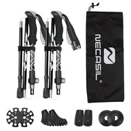 Winmax 5-Section Outdoor Fold Trekking Pole Camping Portable Walking Hiking Stick for Nordic Elderly