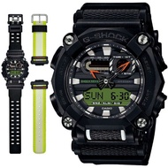 🎏GA-900E-1A3 CASIO G-SHOCK with both a black resin band and a cloth band