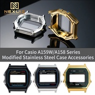 A158 A159 F91 Stainless Steel Case For Casio Small Square A158 A159 F91 Modified Stainless Steel Cas