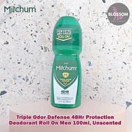 Mitchum - Triple Odor Defense 48Hr Protection Deodorant Roll-On Men 100ml, Unscented โรออนระงับกลิ่น