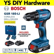 BOSCH GSR 185-LI Cordless Drill 18v BRUSHLESS / Driver GSR 185LI GSR185LI Drill Bosch 18v Bateri