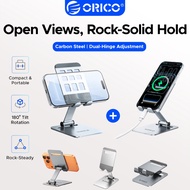 ORICO Foldable Phone Stand PS5 Carbon Steel Silicone Desk Mobile Holder Support 6.9" Phone 400g Load
