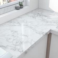 1 Roll Marble Peel And Stick Wallpaper, White Gray Marble Contact Paper, Removable Self-Adhesive Wal