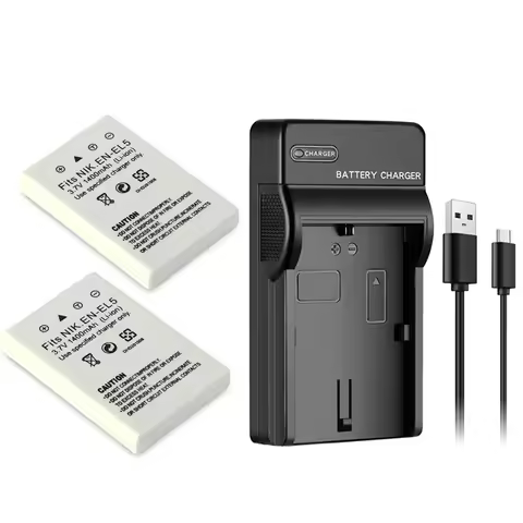 1400mAh EN-EL5 ENEL5 Battery+Charger for Nikon P530 P520 P510 P100 P500 P5000 P5100 P6000 3700 4200 